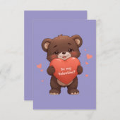 Seid mein Valentine? Begleitkarte (Vorne/Hinten)