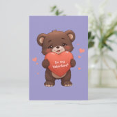 Seid mein Valentine? Begleitkarte (Stehend Vorderseite)