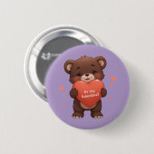 Seid mein Valentine? Button (Vorne & Hinten)
