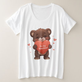 Seid mein Valentine? Große Größe T-Shirt