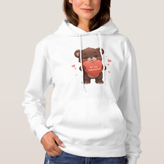 Seid mein Valentine? Hoodie (Vorderseite)