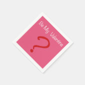 Seid mein Valentine? Serviette (Ecke)