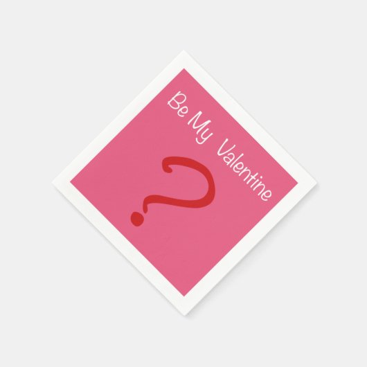 Seid mein Valentine? Serviette (Ecke)