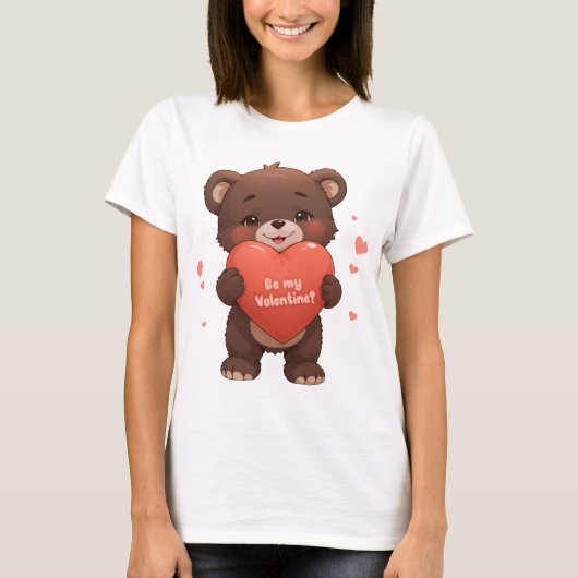 Seid mein Valentine? T-Shirt (Vorderseite)
