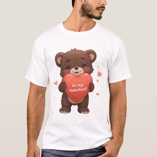 Seid mein Valentine? T-Shirt (Vorderseite)