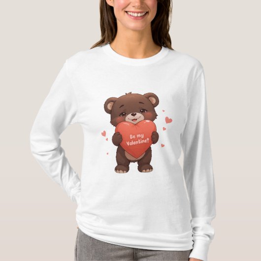 Seid mein Valentine? T-Shirt (Vorderseite)