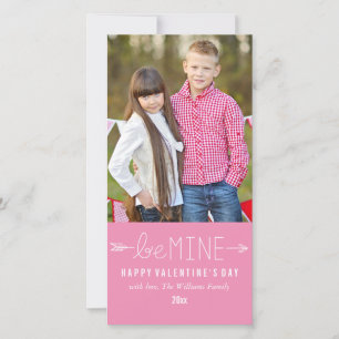 Seid mein Valentinstag Fotokarten Feiertagskarte