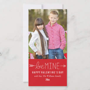 Seid mein   Valentinstag Fotokarten Feiertagskarte