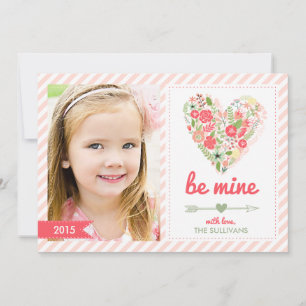 Seid mein Valentinstag-Karte des benutzerdefinie Feiertagskarte