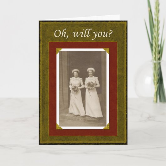Seid meine Bridesmaid? Einladung (Vorderseite)