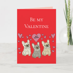 Seid meine Valentins, Hunde Karte