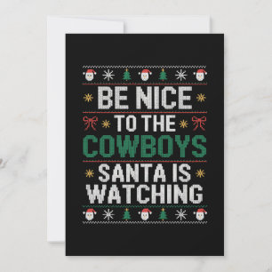 Seid nett zu den Cowboys, der Weihnachtsmann beoba Einladung