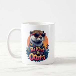 Seid nett zu Ottern, Lustige Otter Jungen Mädchen  Kaffeetasse
