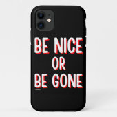 SEID NICE ODER SEIN komisches Zitat? Case-Mate iPhone Hülle (Rückseite)