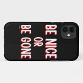 SEID NICE ODER SEIN komisches Zitat? Case-Mate iPhone Hülle (Rückseite (Horizontal))