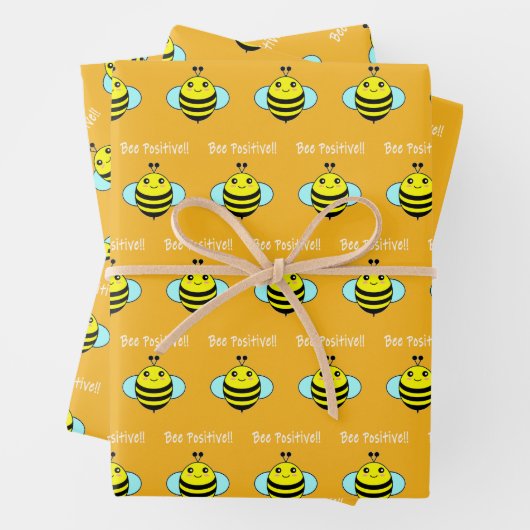 Seid positiv! geschenkpapier set (Beispiel)