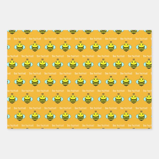 Seid positiv! geschenkpapier set (Vorderseite)