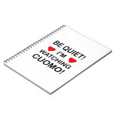 SEID RUHIG! Ich schaue mir KUOMO an Notizblock (Linke Seite)