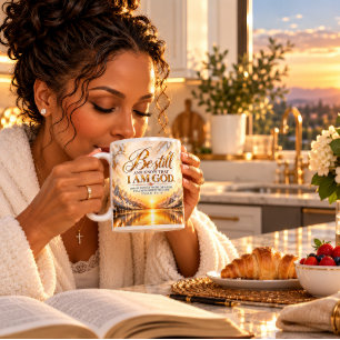 Seid still und erkennt, dass ich Gott bin Psalm 46 Jumbo-Tasse