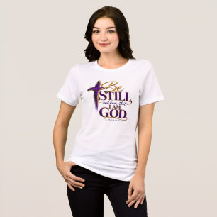 Seid still und erkennt, dass ich Gott bin Tri-Blend Shirt