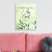 Seid still und wisst, dass ich GOTT bin Leinwanddruck (Insitu (Wohnzimmer))