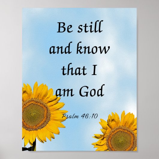 Seid still und wisst, dass ich Gott bin, Psalm 46: Poster (Vorne)