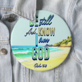 Seid still und wisst, dass ich Gott Psalm 46:10 bi Button (Beispiel)