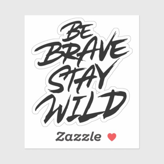 Seid tapfer bleibe aufkleber (Blatt)