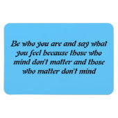 Seid, wer ihr seid magnet (Horizontal)