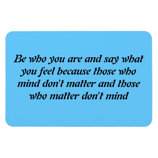 Seid, wer ihr seid magnet (Horizontal)