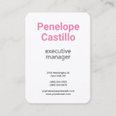Seide Beruflich Moderne, einfache Schlichte Weibli Visitenkarte (Vorderseite)