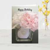 Seide-Blume in einer Vase Karte (Gelbe Blume)