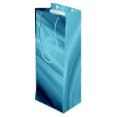 Seide Geschenktüte Für Weinflaschen (Rückseite Schrägansicht)