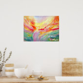Seide Ich glaube an Angels Poster Art Malerei (Küche)