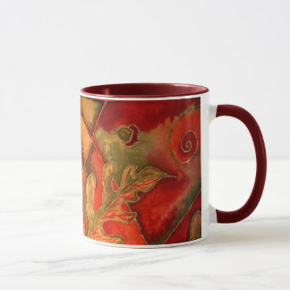Seide malte Eichel-Eichen-Blatt-Tasse durch Cyn Mc Tasse