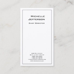 Seide Professional Modern Minimalistisch Weiß Visitenkarte