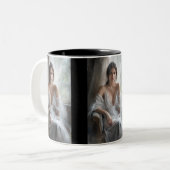 Seide und Licht: Fensterportrait Zweifarbige Tasse (Vorderseite Links)