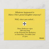 Seide und Liedpostkarte Postkarte (Rückseite)