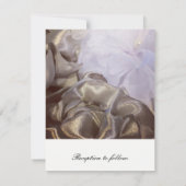 Seide- und Organzaplatzen Einladung zur Hochzeit (Rückseite)