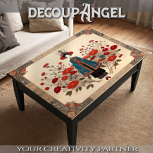 Seide und Petalen - Decoupage - Seidenpapier