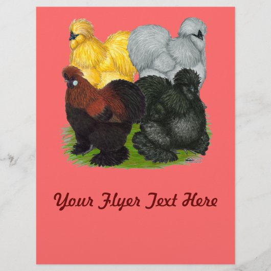 Seiden: Verschiedene Rooster Flyer (Vorne)