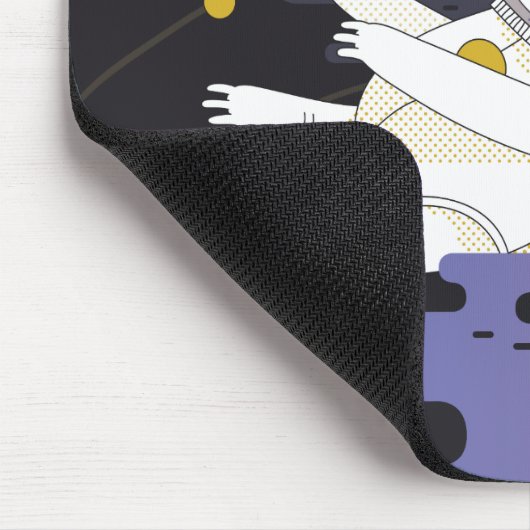 Seidenastronaut Mousepad (Ecke)