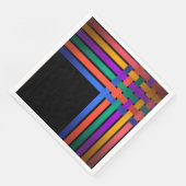 Seidenbänder zeichnen schwarze Hintergrundmuster h Serviette (Ecke)