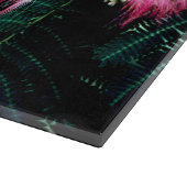 Seidenbaum-Schneidplatte Schneidebrett (Ecke)