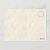 Seidenbaum Vintag botanisch Postkarte (Rückseite)