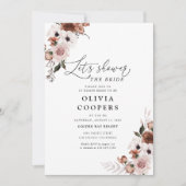 Seidenblume Brautdusche Einladung (Vorderseite)