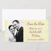 Seidencreme Save the Date (Vorne/Hinten)