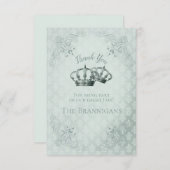 SeidenDamaske - Einladung Hochzeit Dankeschön-Kart (Vorne/Hinten)
