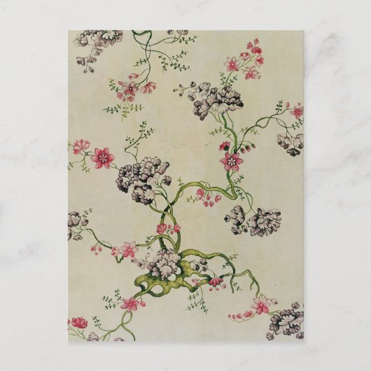 Seidendesign von Anna Maria Garthwaite, 1740 Postkarte (Vorderseite)