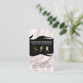 Seidendrapery-Stylist-Kit | Haar und Schönheit Visitenkarte (Stehend Vorderseite)